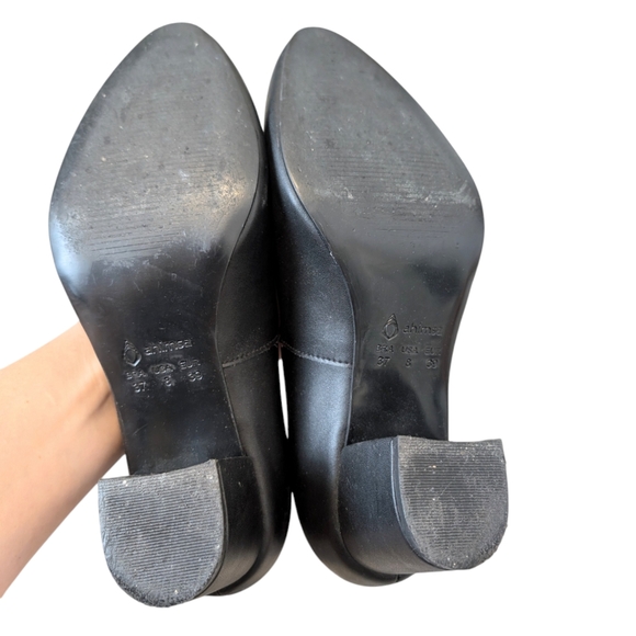 Ahimsa Vegan Bianca Black Pumps Heels EUR 39 US 8 - Picture 6 of 13